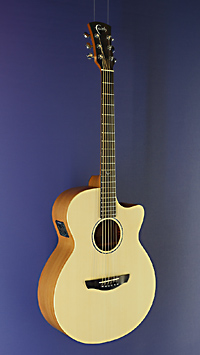 Faith Venus Natural steel-string guitar Grand Auditorium form, spruce, mahogany, cutaway, pickup