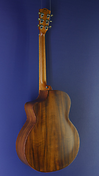 Merida Diana Steel-string Guitar in jumbo form, back view