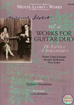 Llobet, Miguel: Guitar Works Vol. 10 - Duo Transcriptions - II, sheet music, early 20th Century