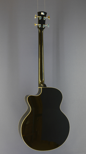Faith Jupiter Acoustic Bass, Jumbo Form, Fichte, Mahagoni, schwarz, Mensur 80 cm, Cutaway, Pickup, Rückseite