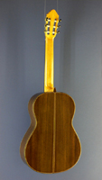 José González Lopez Classical Guitar, cedar, rosewood, scale 65 cm, year 2009, back