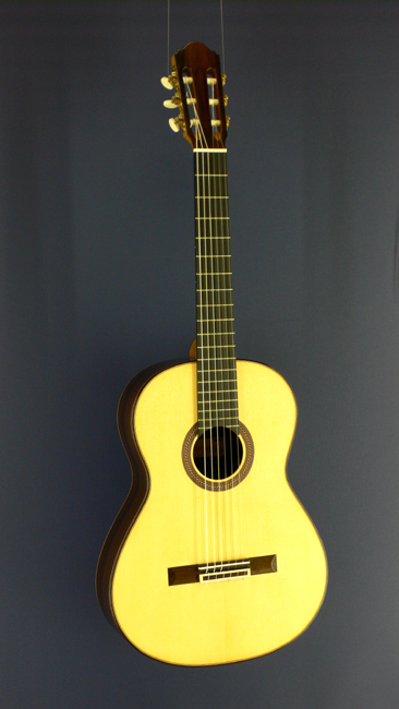 Rolf Eichinger luthier guitar spruce, rosewood, year 2007, scale 64 cm