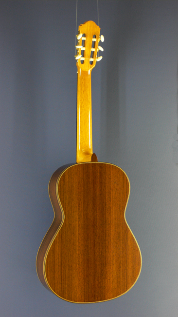 Rolf Eichinger luthier guitar Sitka spruce, rosewood, year 2008, scale 64 cm, back view