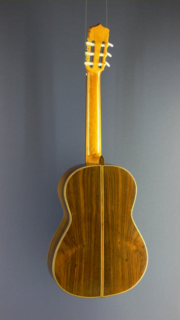 Rolf Eichinger, Torres Model luthier guitar spruce, rosewood, year 2006, scale 65 cm, back view