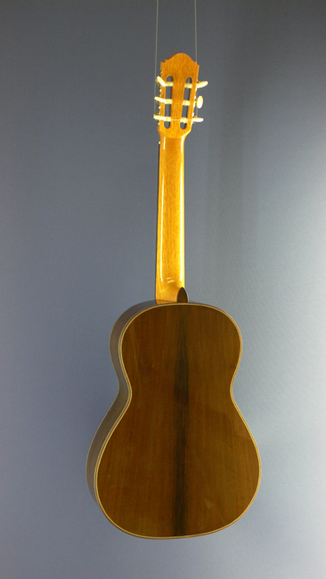 Rolf Eichinger, Torres Model  luthier guitar cedar, rosewood, year 2006, scale 64 cm, back view