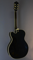Höfner HCT-J17 Jazzgitarre, Fichte, Ahorn, Cutaway, schwarz, 1 Pickup, Rückansicht