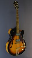Hofner HCT-SL-E2 archtop jazz-guitar, spruce, maple, cutaway, sunburst, 2 pickups