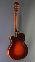 Höfner New President DSB Jazzgitarre, Fichte, Ahorn, Cutaway, sunburst, 1 Pickup, Rückansicht