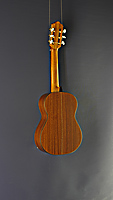 Juan Aguilera, Model niña 52, 1/4 children`s guitar, spruce, mahogany, scale 52 cm, back view
