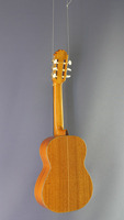 Juan Aguilera, Model niña 52, 1/4 children`s guitar, spruce, mahogany, scale 52 cm, back view