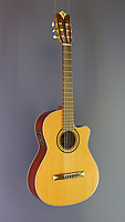 Alhambra, crossover Konzertgitarre mit Tonabnehmer, Zeder, Mahagoni, Cutaway, Fishman Pro blend Pickup