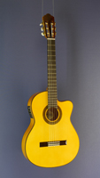 Angel Lopez flamenco guitar with pickup, spruce, cypress, cutaway