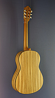 Höfner Ecotic Wood classical guitar, scale 65 cm, spruce, tigerwood, back view