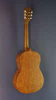Höfner classical guitar, scale 65 cm, cedar, bubinga, back view