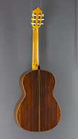 Juan Aguilera, Model Estudio 4 classical guitar cedar, rosewood, back view