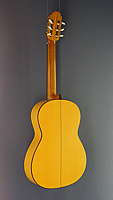 Ricardo Moreno, Model 1a Flamenca, flamenco guitar with solid spruce top and cypress on back and sides, back side