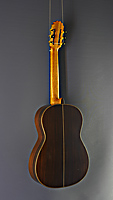 Ricardo Moreno, Model C-P classical guitar cedar or spruce, rosewood, back view