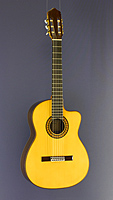 Vicente Sanchis, Model 39 cut, classical guitar spruce, rosewood, cutaway