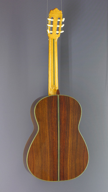 Vicente Sanchis, Model 40, classical guitar cedar, rosewood, back side