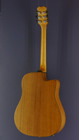 James Neligan Steelstring Dreadnought-Form, Mahagoni, Pickup und Cutaway, Rückansicht