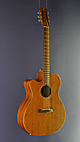 Tanglewood left-handed acoustic guitar, Dreadnought form, mahogany, pickup, cutaway