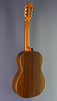 Agron Llanaj, Albert & Muller Luthier Guitar, Doubletop, cedar, rosewood, year 2012, scale 64 cm, back side