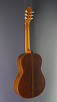 Antonio Marin Montero luthier guitar spruce, rosewood, scale 65 cm, year 1986, back view