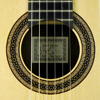rosette,and label of Bernd Martin classical guitar spruce, rosewood, 2013