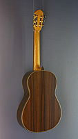 Daniele Chiesa classical guitar spruce, rosewood, scale 65 cm, year 2019, back view