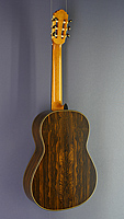 Daniele Chiesa classical guitar spruce, ciricote, scale 65 cm, year 2018, back view