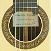 Daniele Chiesa classical guitar spruce, ciricote, scale 65 cm, year 2018, rosette, label