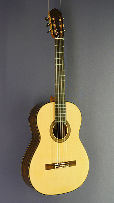 Daniele Chiesa luthier guitar spruce, ciricote, scale 65 cm, year 2018