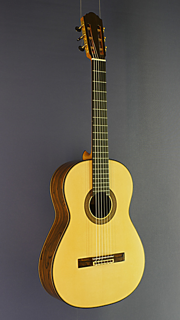 Daniele Chiesa luthier guitar spruce, ciricote, scale 65 cm, year 2019