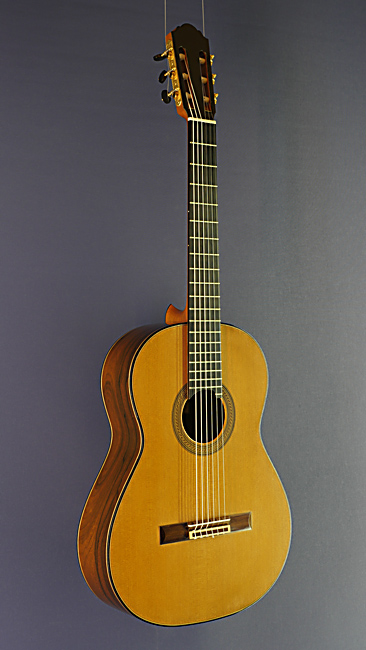 Daniele Chiesa luthier guitar cedar, ciricote, scale 65 cm, year 2015