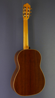 Dominik Wurth classical guitar with short scale 64 cm , cedar, rosewood, year 2015, back view