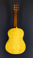 Heinz Wolfram classical guitar spruce, maple, 1967, back view