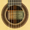 rosette and label of José González Lopez classical guitar spruce, rosewood, year 2015