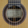 rosette and label of José González Lopez classical guitar cedar, rosewood, year 2012