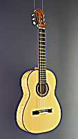 Classical Guitar built by guitar maker Tobias Berg, spruce, birdseye maple, scale 63.5 cm, year 2019