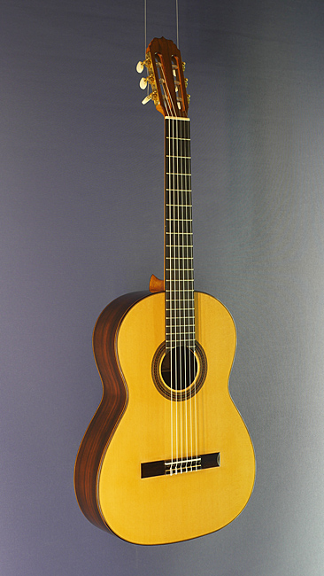 Classical guitar built in 2018 by Vladimir Druzhinin, made of spruce and Malaysian Blackwood