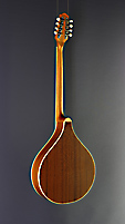 Irish Bouzouki Richwood, with solid Sitka spruce top and mahogany on back and sides, back view