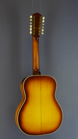 Otwin, Baujahr 1972, 12-saitige Gitarre umgebaut zur Resonator-Gitarre von Peter Wahl, Rückseite