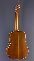 Alhambra steel-string guitar Dreadnought form, cedar, ovancol, pickup, satin finish, back view