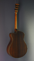 Andrew White Freja acoustic guitar, spruce, rosewood, back view