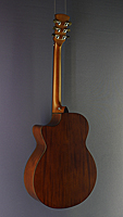Faith Venus sunburst steel-string guitar Grand Auditorium form, cedar, mahogany, cutaway, pickup, back view