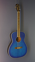 James Neligan Westerngitarre Mini-Jumbo-Form, Fichte, Mahagoni, blau lackiert