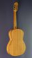 Preview: Ricardo Moreno, C-M 63 Spruce, 63 cm short scale, Spanish guitar with solid spruce top and eucalyptus on sides and back, back view