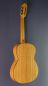 Preview: Ricardo Moreno C-M 64 cedar, 64 cm short scale, Spanish Guitar with solid cedar top and eucalyptus on back and sides, classical guitar, back view