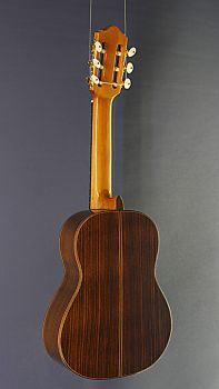 Octave guitar Ricardo Moreno Octava A spruce, all-solid octave guitar made of spruce and rosewood, back view