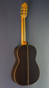 Ricardo Moreno, Tarrega 63 cedar, 63 cm short scale, all-solid guitar made of cedar and rosewood, Spanish classical guitar , back view